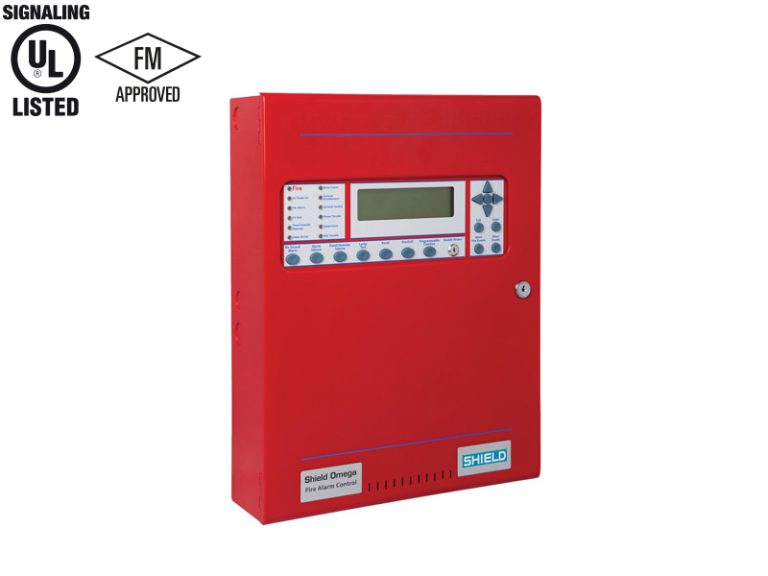 Omega Control Panel OMEGA Addressable Fire Alarm Control Panel (1 or 2 Loops) - SHIELD Global